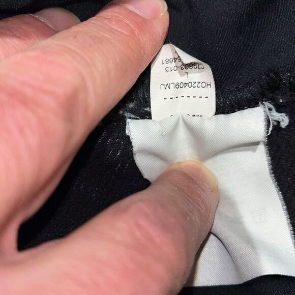 Used Nike Black mens Compression tapered work out yoga style stretch Tights Crop - Picture 5 of 5